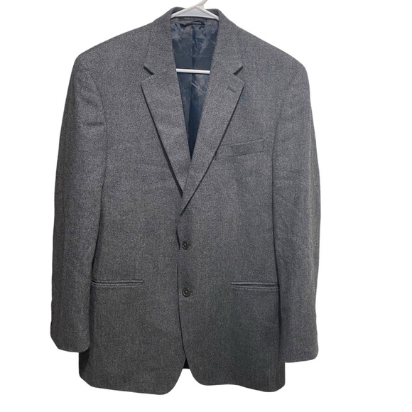 Ralph Lauren Suit Jacket Blazer Wool Cashmere Sport Coat Pockets Men's Size 42L - Picture 1 of 8